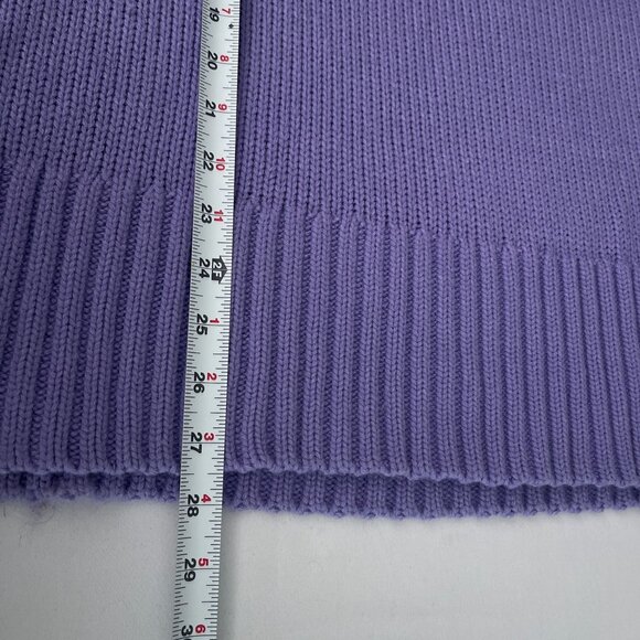 WEWOREWHAT Lavender Cotton Knit Oversized‎ Crewneck Sweater Size S - Picture 9 of 11